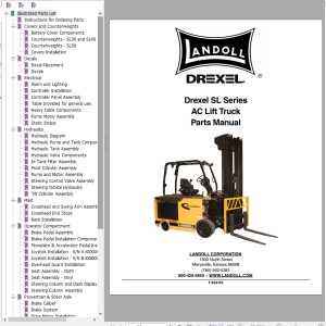 Landoll Drexel SL Series AC Parts Manual F-624-R2