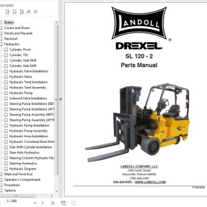 Landoll Drexel SL120 Series 2 Parts Manual F-766-0222