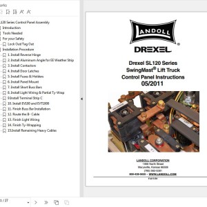 Landoll Drexel SL120 Series Operation Manual F-617-R1