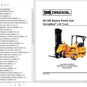 Landoll Drexel SL120 Series Parts Manual
