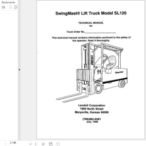 Landoll Drexel SL120 Series Technical Manual