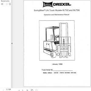 Landoll Drexel SLT22 SLT30 SLT35 Operation And Maintenance Manual