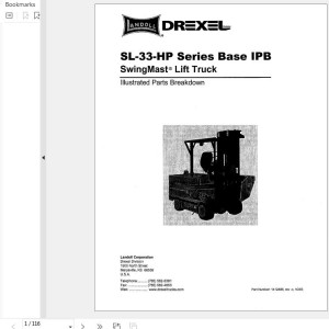 Landolll Drexel SL33 Parts Manual