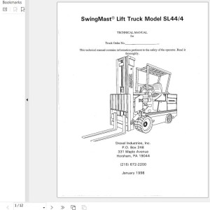 Landoll Drexel SL44-4 Technical manual 1412547