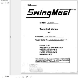 Landoll Drexel SL66 SL77 SL88 Technical Manual