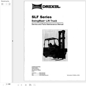 Landoll Drexel SLF Series Service And Parts Maintenance Manual 1417639-c