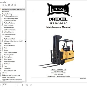 Landoll Drexel SLT 30 35 AC-2 Maintenance Manual F-1008-1022