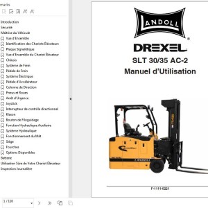 Landoll Drexel SLT 30 35 AC-2 Operator Manual F-1111-0221