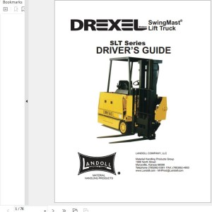 Landoll Drexel SLT Series Drivers Guide Operators Manual 1415414