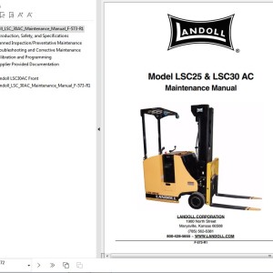 Landoll LSC25AC And LSC30AC Maintenance Manual F-573-R1