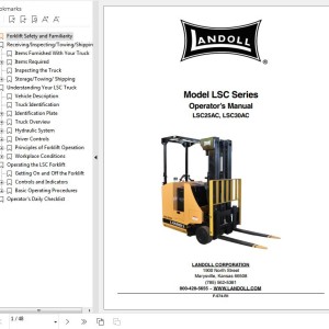 Landoll LSC25AC And LSC30AC Operators Manual