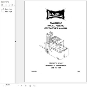 Landoll Pivotmast Series III Operator's Manual