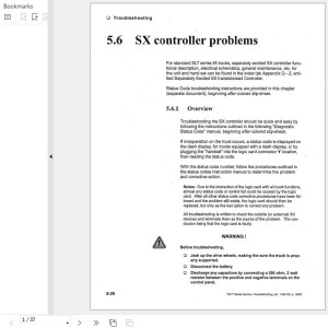 Landoll SX SLT Series Transister Control Troublashooting Service Manual 1420135-c