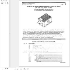 SX Transistor Control And Series Pump Motor Control Installation And Operation Manual
