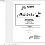 Portec Pathfinder Maintenance Manual
