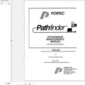 Portec Pathfinder Maintenance Manual