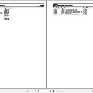 Laverda 870F 875F Cornflow Header Parts Catalog 3906450