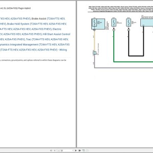 Lexus RX 450h+ 2024 AWD L4-2.5L (A25A-FXS) Plugin Hybrid Electrical Schematic