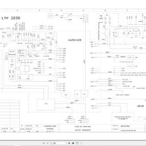 Liebherr LTF 1030 Z75007 Electric and Hydraulic Diagrams FR