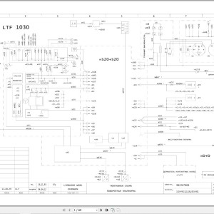 Liebherr LTF 1030 Z75007 Electric and Hydraulic Diagrams RU
