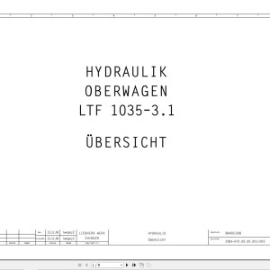 Liebherr LTF 1035-3.1 Z75058 Electric and Hydraulic Diagrams DE