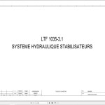Liebherr LTF 1035-3.1 Z75058 Electric and Hydraulic Diagrams FR