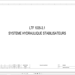 Liebherr LTF 1035-3.1 Z75058 Electric and Hydraulic Diagrams FR