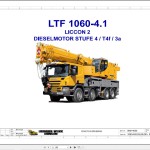 Liebherr LTF 1060-4.1 Z76000 Electric and Hydraulic Diagrams DE
