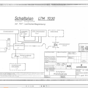 Liebherr LTM 1025 Z12130 Electric Diagrams DE