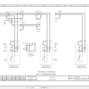 Liebherr LTM 1025 Z17005 Electric and Hydraulic Diagrams DE