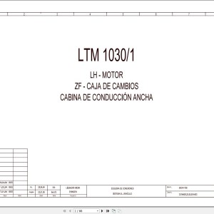 Liebherr LTM 1030-1 Z17741 Electric and Hydraulic Diagrams ES