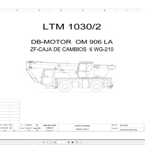 Liebherr LTM 1030-2 Z17996 Electric and Hydraulic Diagrams ES