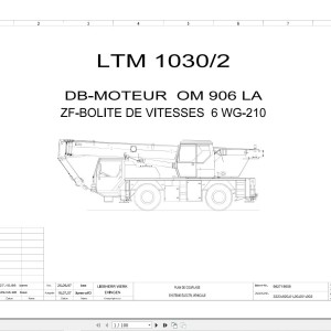 Liebherr LTM 1030-2 Z17996 Electric and Hydraulic Diagrams FR