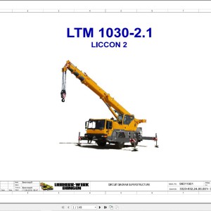 Liebherr LTM 1030-2.1 Z80350 Electric and Hydraulic Diagrams EN