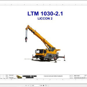 Liebherr LTM 1030-2.1 Z80350 Electric and Hydraulic Diagrams FR