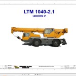 Liebherr LTM 1040-2.1 Z52250 Electric and Hydraulic Diagrams EN