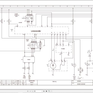 Liebherr LTM 1040 Z15581 Electric and Hydraulic Diagrams DE