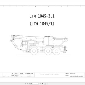 Liebherr LTM 1045-3.1 Z53447 Electric and Hydraulic Diagrams FR