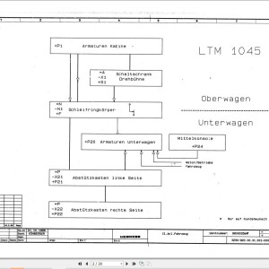 Liebherr LTM 1045 Z12309 Electric Diagrams DE