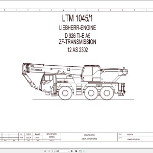 Liebherr LTM 1045 Z53150 Electric and Hydraulic Diagrams EN