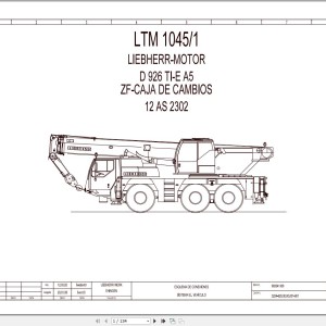 Liebherr LTM 1045 Z53150 Electric and Hydraulic Diagrams ES