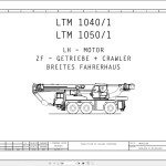 Liebherr LTM 1050-1 Z55161 Electric and Hydraulic Diagrams DE