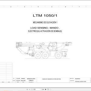 Liebherr LTM 1050-1 Z55161 Electric and Hydraulic Diagrams ES