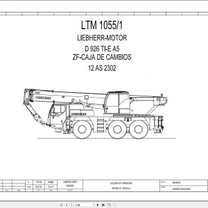 Liebherr LTM 1055-1 Z55662 Electric and Hydraulic Diagrams ES
