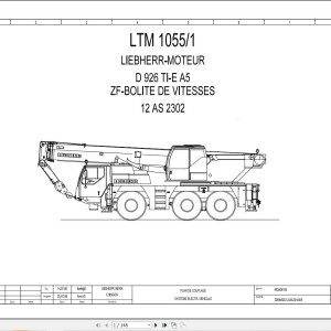 Liebherr LTM 1055-1 Z55662 Electric and Hydraulic Diagrams FR