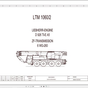 Liebherr LTM 1060-2 Z57701 Electric and Hydraulic Diagrams EN