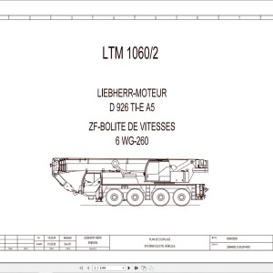 Liebherr LTM 1060-2 Z57701 Electric and Hydraulic Diagrams FR