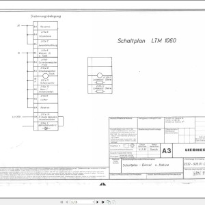 Liebherr LTM 1060 Z12064 Electric Diagrams DE