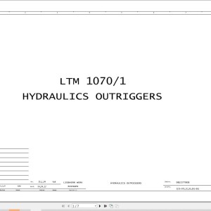 Liebherr LTM 1070-1 Z22713 Electric and Hydraulic Diagrams EN