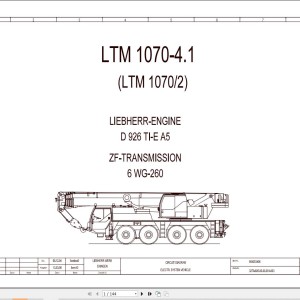 Liebherr LTM 1070-2 Z59015 Electric and Hydraulic Diagrams EN